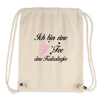 Ich bin eine Fee eine Katastrofee - Stanley/Stella recycelter Gym Bag - Naturweiß - Vorne