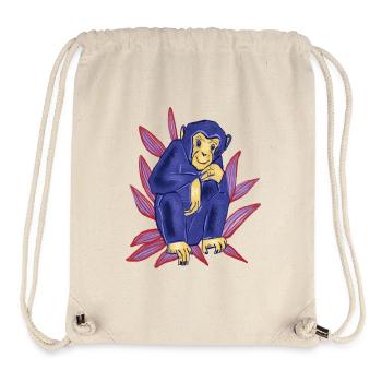 Blauer Affe - Stanley/Stella recycelter Gym Bag - Naturweiß - Vorne