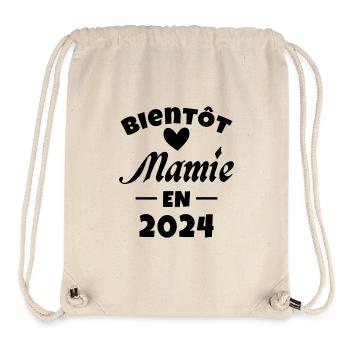 Bald eine zukünftige Oma 2024 - Stanley/Stella recycelter Gym Bag - Naturweiß - Vorne