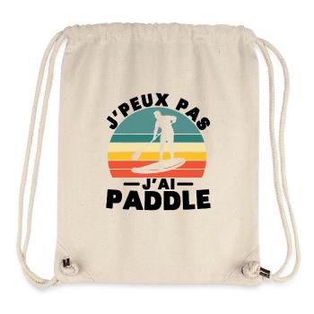 Je Peux Pas J'ai Paddle - Sac à cordon recyclé Stanley/Stella - blanc naturel - Devant