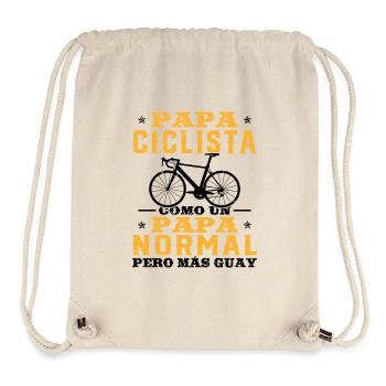Fahrrad Fahrrad Papa Radfahrer Coolster Spaß - Stanley/Stella recycelter Gym Bag - Naturweiß - Vorne