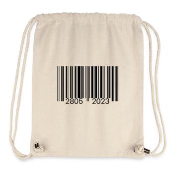 Code-barres - Sac à cordon recyclé Stanley/Stella - blanc naturel - Devant