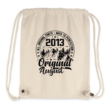 2013 August Original: Geschenk zum 11-jährigen Jubiläum - Stanley/Stella recycelter Gym Bag - Naturweiß - Vorne