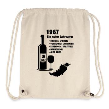 Geburtstag Jahrgang 1967 - Stanley/Stella recycelter Gym Bag - Naturweiß - Vorne