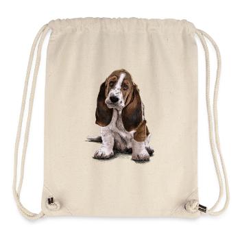 Basset-Hound - Stanley/Stella Recycled Gym Bag - natural - Front