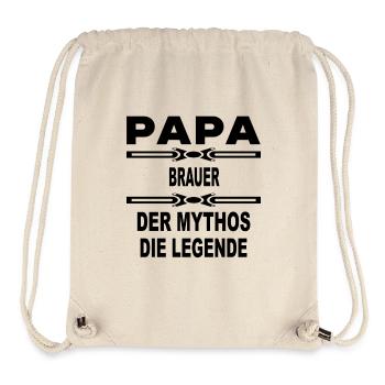 Papa Der der mythos legende BRAUER - Stanley/Stella recycelter Gym Bag - Naturweiß - Vorne