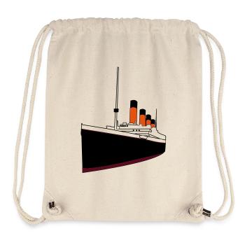 titanic_boat - Sac à cordon recyclé Stanley/Stella - blanc naturel - Devant