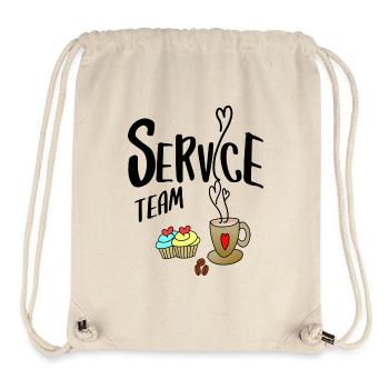 Service Team - Stanley/Stella recycelter Gym Bag - Naturweiß - Vorne