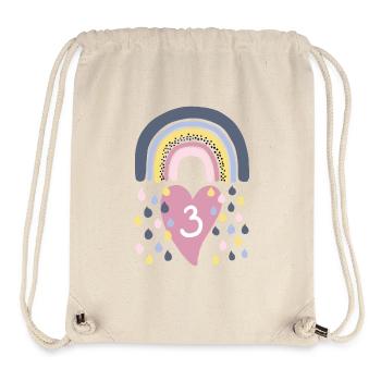 Rainbow 3rd Birthday Children - Stanley/Stella Recycled Gym Bag - natural - Front