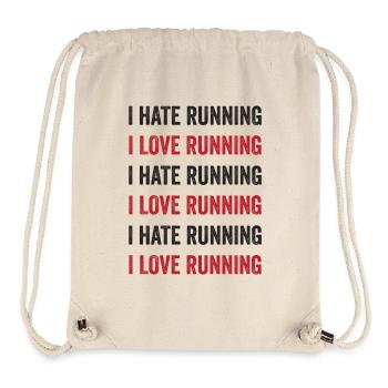 I Love Running - I Hate Running - Stanley/Stella Recycled Gym Bag - natural - Front