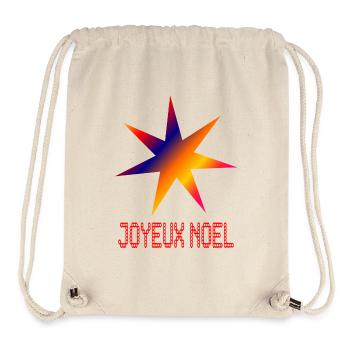 BONNE ANNEE. SAINT SYLVESTRE. NOUVELLE ANNÉE - Sac à cordon recyclé Stanley/Stella - blanc naturel - Devant