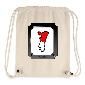 Map of Alsace - Stanley/Stella Recycled Gym Bag - natural - Front
