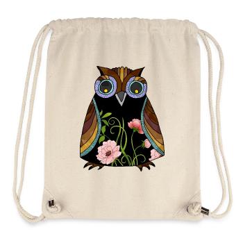 Bunter Vogel - Stanley/Stella recycelter Gym Bag - Naturweiß - Vorne