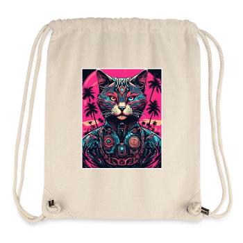 Tattoo / Animal / Art / Cool / Comic / Cat - Stanley/Stella Recycled Gym Bag - natural - Front