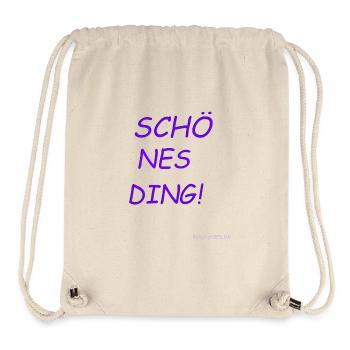Schönes Ding! Schö - Nes - Ding! Wolly Sheepling - Stanley/Stella recycelter Gym Bag - Naturweiß - Vorne