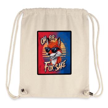 Oh For Fox Sake - Sac à cordon recyclé Stanley/Stella - blanc naturel - Devant