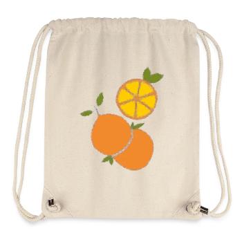Orange Kristal - Stanley/Stella Recycled Gym Bag - natural - Front