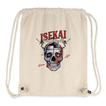 Paintball Isekai à Halloween avec un crâne de cristal - Sac à cordon recyclé Stanley/Stella - blanc naturel - Devant