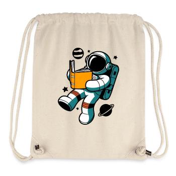 Reading astronaut: Learning in weightlessness - Stanley/Stella Recycled Gym Bag - natural - Front