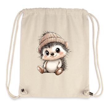 Igel Süß Niedlich Baby Kinder Tier Cartoon - Stanley/Stella recycelter Gym Bag - Naturweiß - Vorne