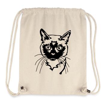 Siamese cat - Stanley/Stella Recycled Gym Bag - natural - Front