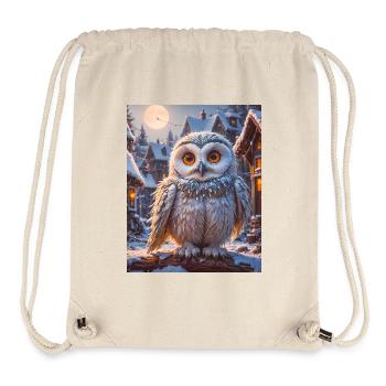 Super süße Vögel – Schneeeule - Stanley/Stella recycelter Gym Bag - Naturweiß - Vorne