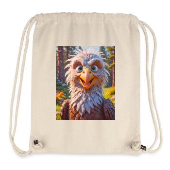 cute birds around the world white-tailed eagle - Stanley/Stella Recycled Gym Bag - natural - Front