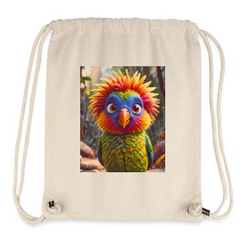 super süßes australisches Tier Regenbogenlorikeet - Stanley/Stella recycelter Gym Bag - Naturweiß - Vorne