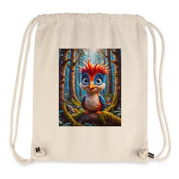 oiseaux super mignons autour du monde – Pic - Sac à cordon recyclé Stanley/Stella - blanc naturel - Devant