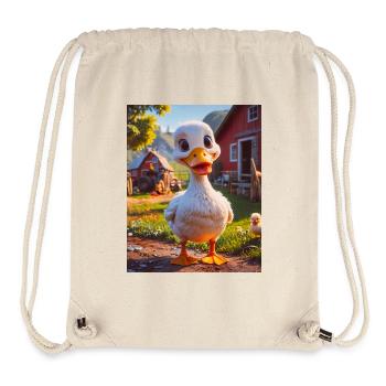 Super süße Tiere auf einem Bauernhof – Gans - Stanley/Stella recycelter Gym Bag - Naturweiß - Vorne