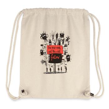 Free your mind - Stanley/Stella Recycled Gym Bag - natural - Front