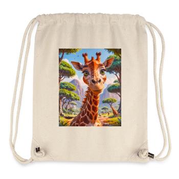 Super süße afrikanische Tiere – Giraffe - Stanley/Stella recycelter Gym Bag - Naturweiß - Vorne