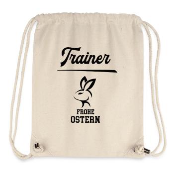 Trainer Ostern Geschenk Fußballtrainer Handball - Stanley/Stella recycelter Gym Bag - Naturweiß - Vorne