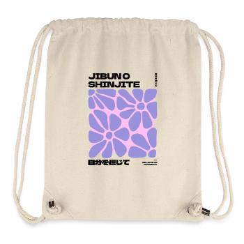 Believe in yourself Japanisch abstrakt - Stanley/Stella recycelter Gym Bag - Naturweiß - Vorne