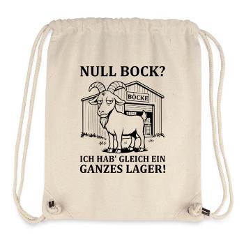 Null Bock – Ausdruck von Gleichgültigkeit - Stanley/Stella recycelter Gym Bag - Naturweiß - Vorne