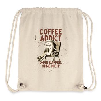 Coffee Addict – Ohne Kaffee ohne mich - Stanley/Stella recycelter Gym Bag - Naturweiß - Vorne
