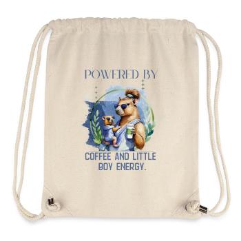 Boy Mom – Calm Energy | Gentle Motherhood - Stanley/Stella recycelter Gym Bag - Naturweiß - Vorne