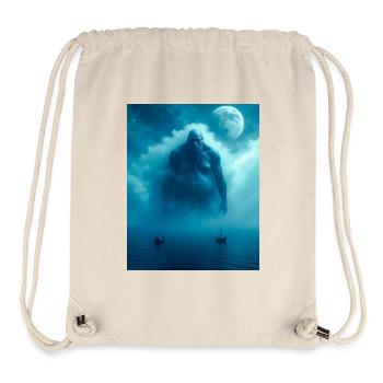 Umibōzu, japanischer Meeresgeist der pazifischen Folklore - Stanley/Stella recycelter Gym Bag - Naturweiß - Vorne