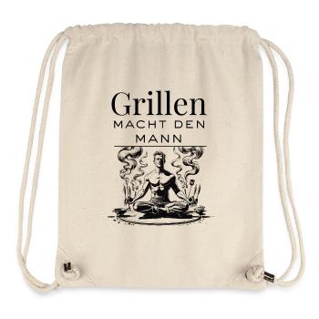 Meditatives grillen - Flame Grill Grillmeister  - Stanley/Stella recycelter Gym Bag - Naturweiß - Vorne