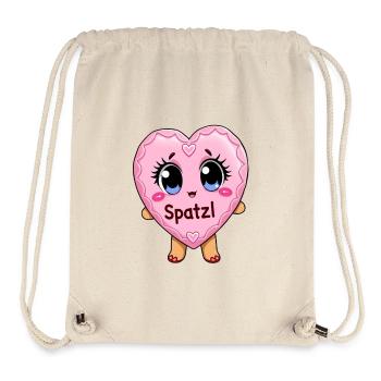 October Volksfest Spatzl Gingerbread Heart Girlfriend - Stanley/Stella Recycled Gym Bag - natural - Front
