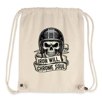 Iron Will, Chrome Soul - Stanley/Stella recycelter Gym Bag - Naturweiß - Vorne