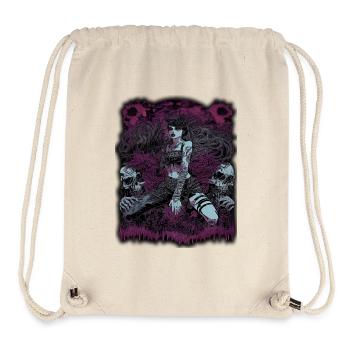 Dunkle Zauberin mit Totenkopf-Elementen - Stanley/Stella recycelter Gym Bag - Naturweiß - Vorne