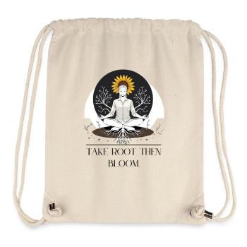 Wurzeln des Wachstums Meditativdesign - Stanley/Stella recycelter Gym Bag - Naturweiß - Vorne