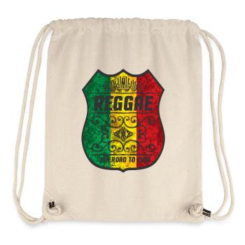 Reggae flag motif with cultural design - Stanley/Stella Recycled Gym Bag - natural - Front
