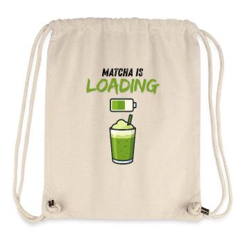grüner Smoothie Matcha Tasse Becher Getränke  - Stanley/Stella recycelter Gym Bag - Naturweiß - Vorne