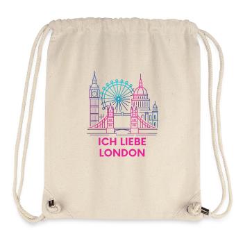 Neon London Declaration of Love - Stanley/Stella Recycled Gym Bag - natural - Front