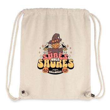 Süßes oder Saures - Stanley/Stella recycelter Gym Bag - Naturweiß - Vorne