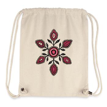 Rosenblüten Mandala Muster - Stanley/Stella recycelter Gym Bag - Naturweiß - Vorne