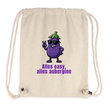 Aubergine - Everything easy - Stanley/Stella Recycled Gym Bag - natural - Front