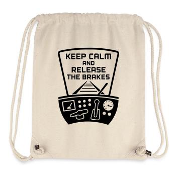 Bremsen Lösen Eisenbahn Lokführer - Stanley/Stella recycelter Gym Bag - Naturweiß - Vorne